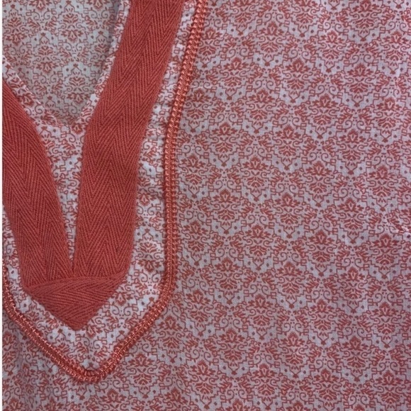 Saint Tropez West tunic long sleeve 100% cotton pink womens large​​ - Picture 2 of 6